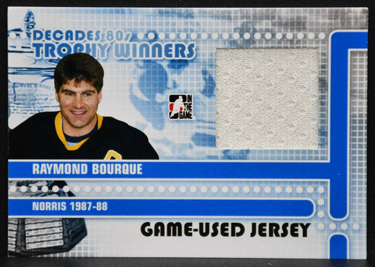 11-12 In The Game Decades 80s Trophy Winners Raymond Bourque Bruins Auto Jersey 7009
