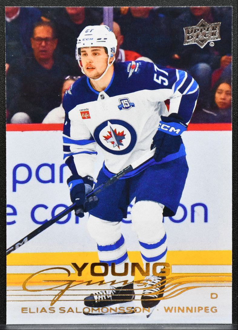 2025-26 Upper Deck Extended Series Young Guns Elias Salomonsson 736 Jets RC 1952
