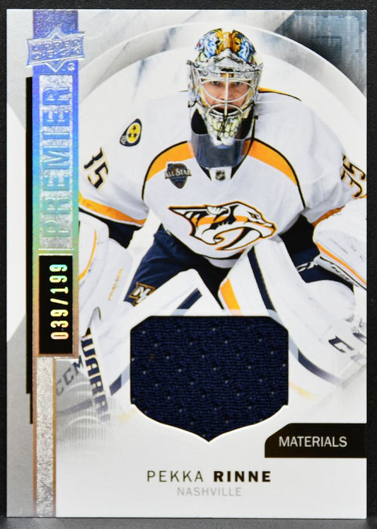 2015-16 Upper Deck Premier Base Jersey Pekka Rinne Predators 039/199 Jersey 3134