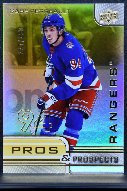 2025-26 UD Extended Series Pros and Prospects Gold Perreault 237/250 4274