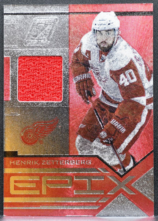 2010-11 Panini Zenith Epix Jersey Henrik Zetterberg Red Wings Jersey 9037