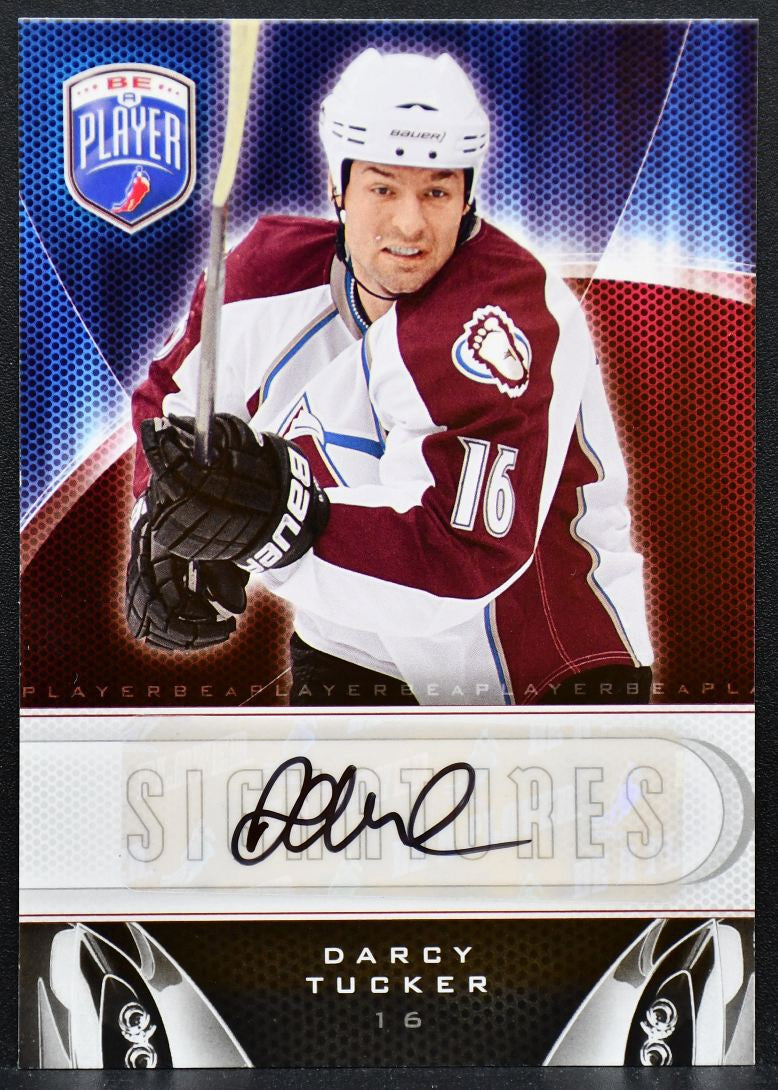 2009-10 Upper Deck Be A Player Signatures Darcy Tucker S-DT Avalanche Auto 9116