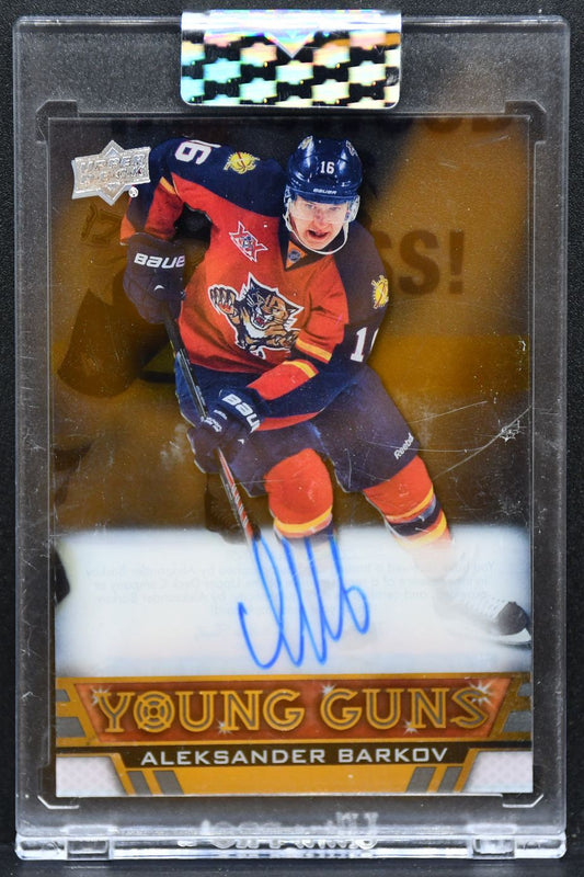 2020-21 UD Clear Cut Young Guns Aleksander Barkov RT-AB Panthers RC Auto 4517
