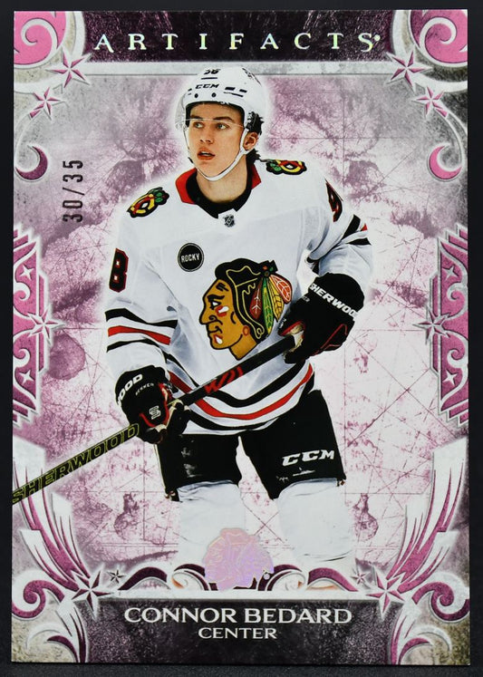 2024-25 UD Artifacts Connor Bedard 151 Chicago Blackhawks 30/35