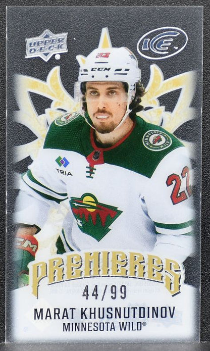 24-25 UD Ice Mini Premieres Gold Marat Khusnutdinov MP-MK Wild RC 44/99 8983