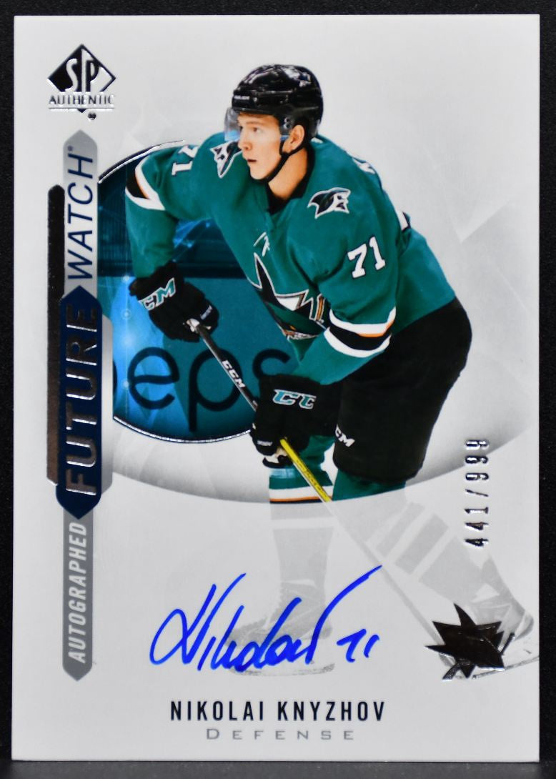2020-21 SP Authentic Future Watch Auto Nikolai Knyzhov RC Auto 441/999 3913