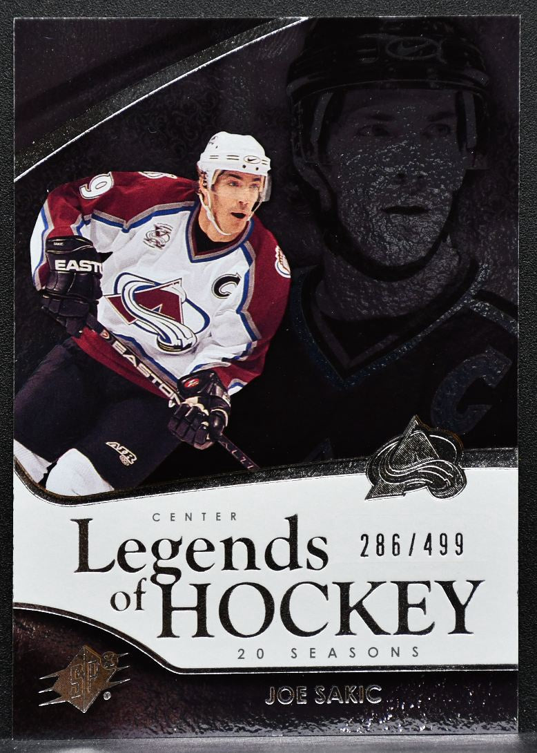 2011-12 SPx Legends of Hockey Joe Sakic 105 Colorado Avalanche 286/499 6422