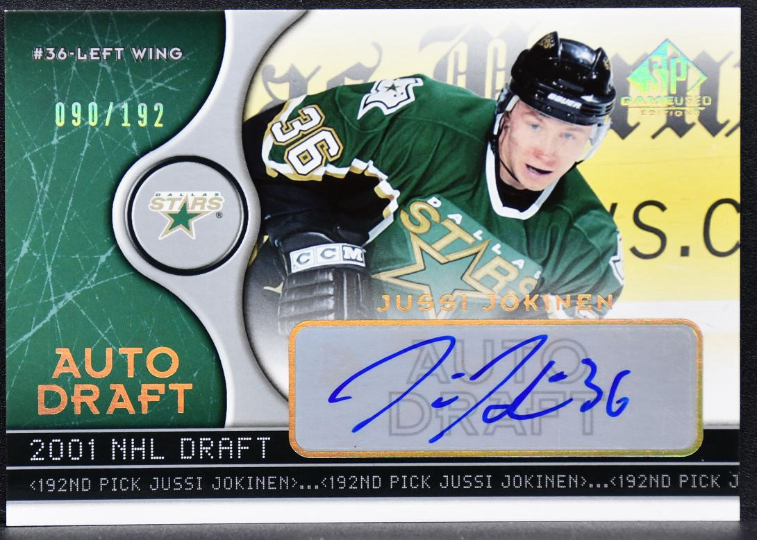 2005-06 SP Game Used Auto Draft Jussi Jokinen AD-JJ Auto 090/192 0367
