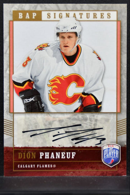 2006-07 Upper Deck Be A Player Signatures Dion Phaneuf 69 Flames Auto 08/25 1328