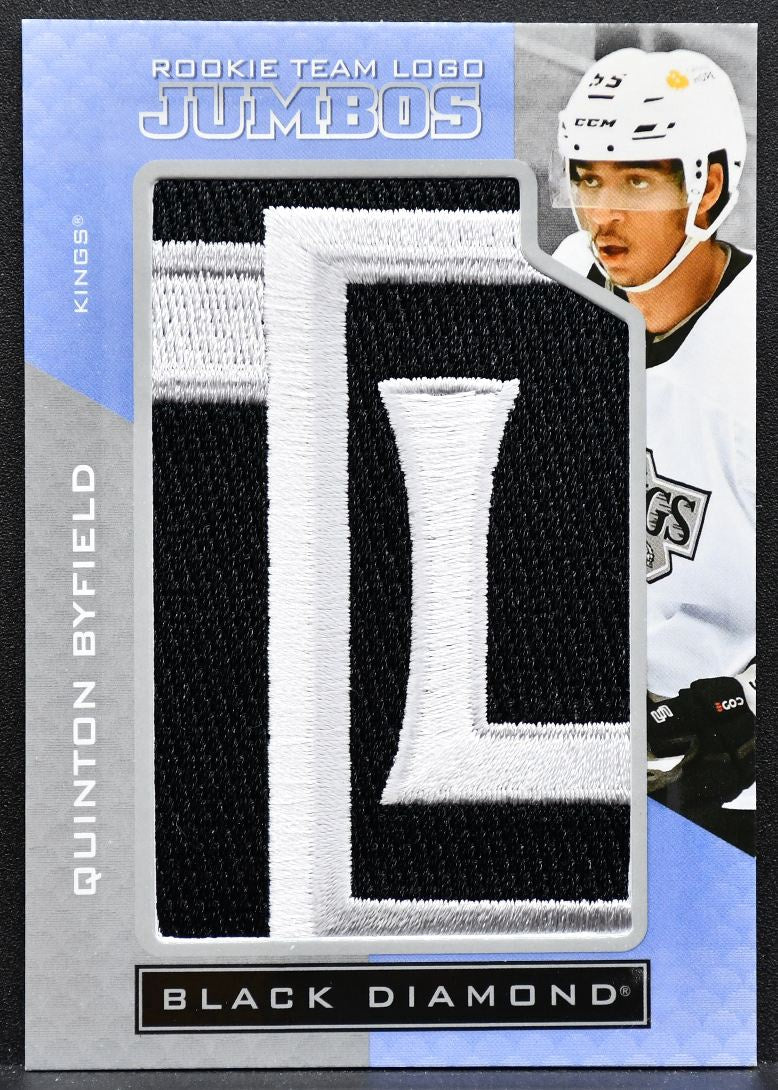 2021-22 UD Black Diamond Rookie Team Logo Jumbos Byfield Kings RC Patch 6279