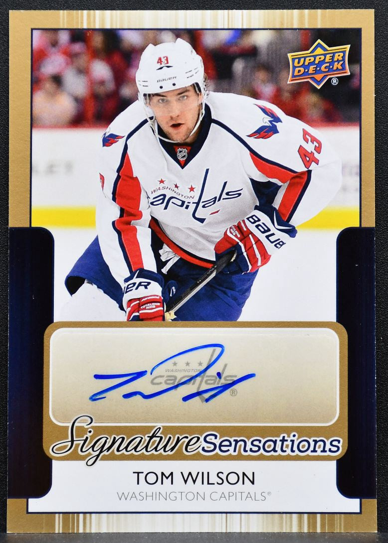 2014-15 Upper Deck Series 1 Signature Sensations Tom Wilson Capitals Auto 9220