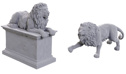 Wizkids Unpainted Minis WV24 Stone Lion/animated Stone Lion