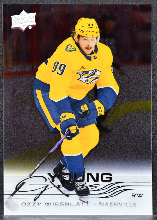2025-26 UD Series 1 Young Guns Clear Cut Ozzy Wiesblatt 212 RC
