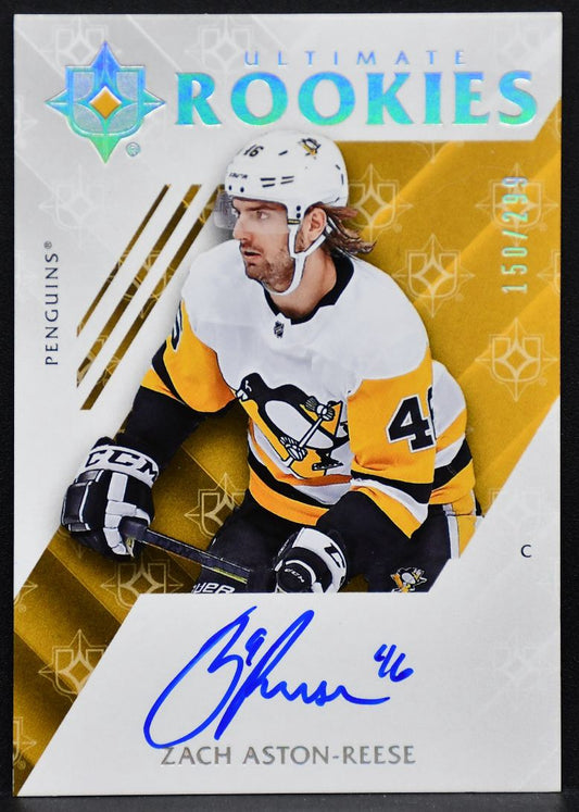2018-19 UD Ultimate Collection Rookies Auto Zach Aston-Reese 76 RC Auto 150/299