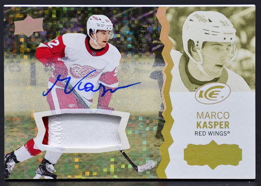 2023-24 UD Ice Rookie Gold Auto Patch Marco Kasper 113 RC Auto 11/49 Patch