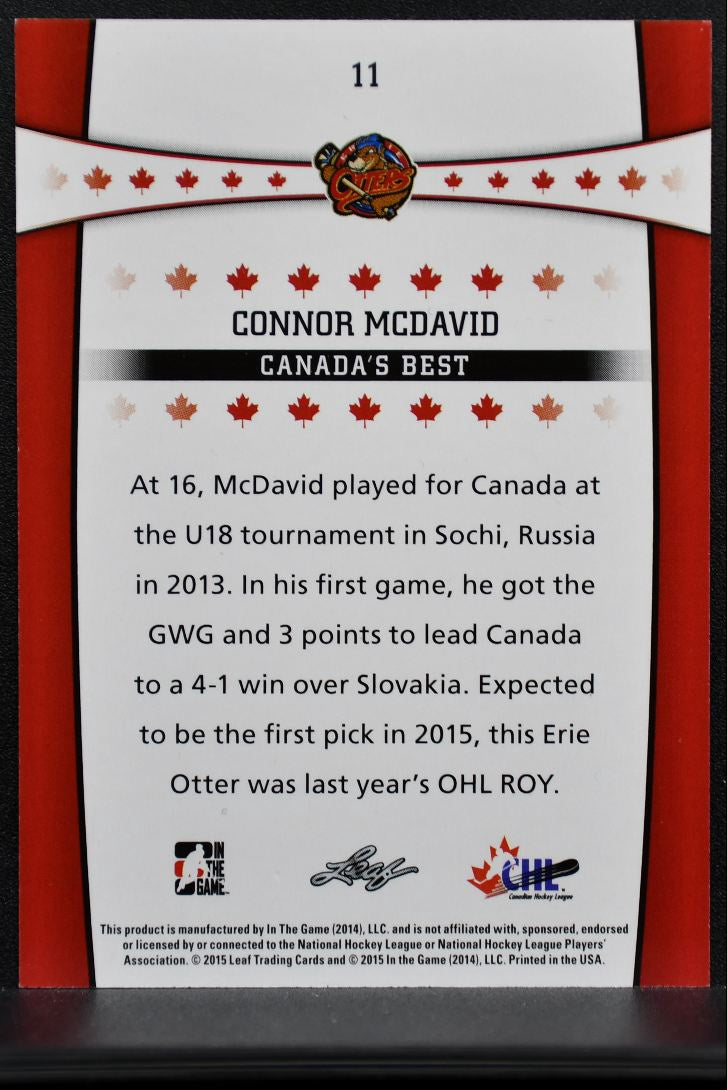 2015-16 ITG Canada's Best Connor McDavid 11 7529