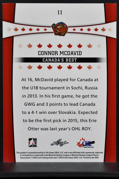 2015-16 ITG Canada's Best Connor McDavid 11 7529