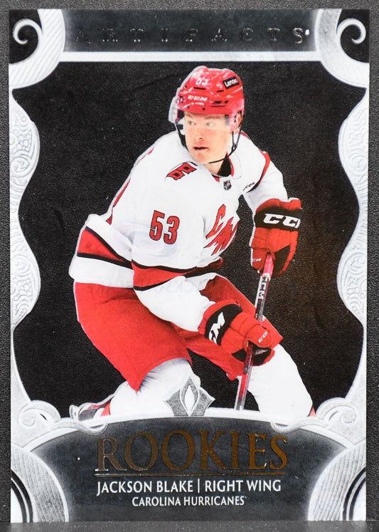 25-26 UD Artifacts Update - Clear Cut RCs Jackson Blake 205 Hurricanes RC 6057