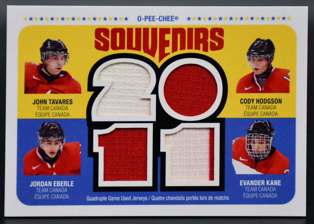 2011-12 OPC Souvenirs Tavares/Hodgson/Eberle/Kane OPC-POE1 Jersey
