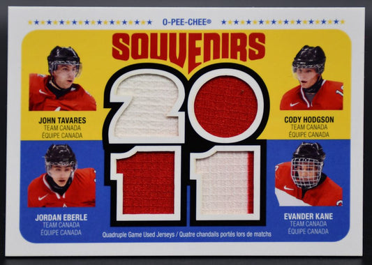 2011-12 OPC Souvenirs Tavares/Hodgson/Eberle/Kane OPC-POE1 Jersey
