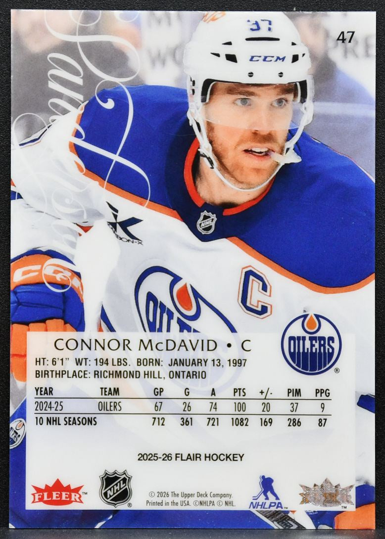 2025-26 Flair Connor McDavid 47 Edmonton Oilers 4872