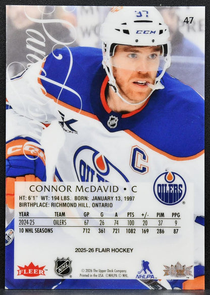 2025-26 Flair Connor McDavid 47 Edmonton Oilers 4872