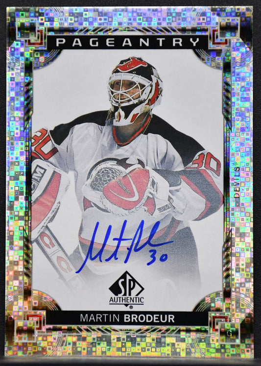 2024-25 SP Authentic Pageantry Auto Martin Brodeur P-79 New Jersey Devils Auto 6089
