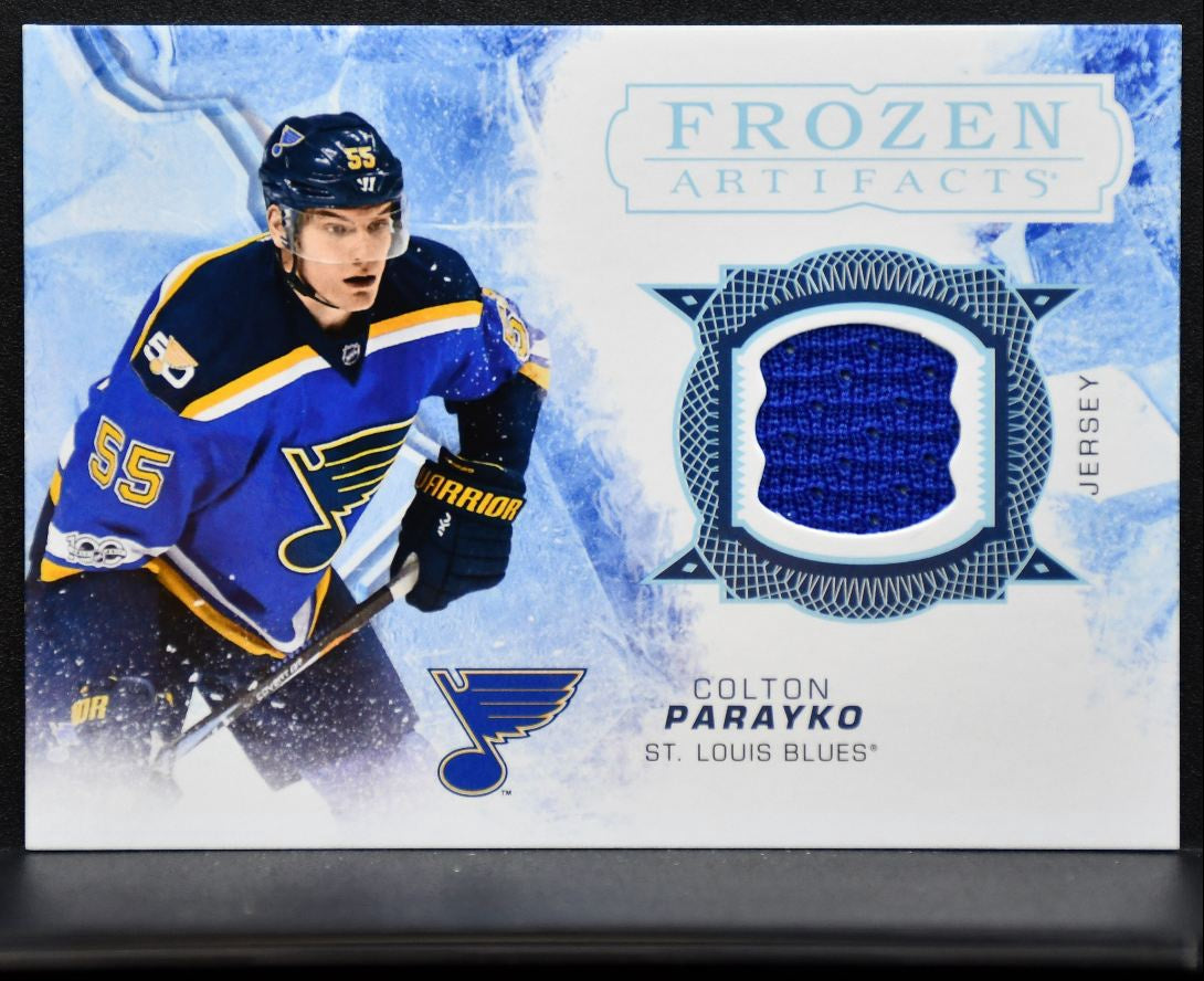 2017-18 Upper Deck Artifacts Frozen Colton Parayko St. Louis Blues Jersey 5807