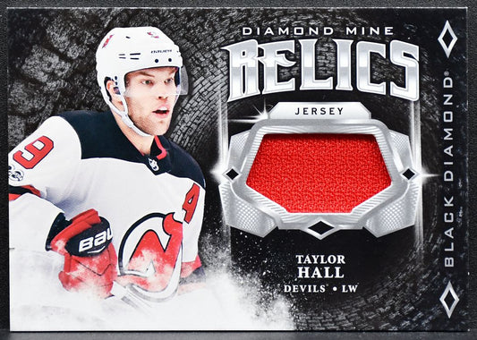 2018-19 UD Black Diamond Mine Relics Taylor Hall DM-TH Devils Jersey 4428