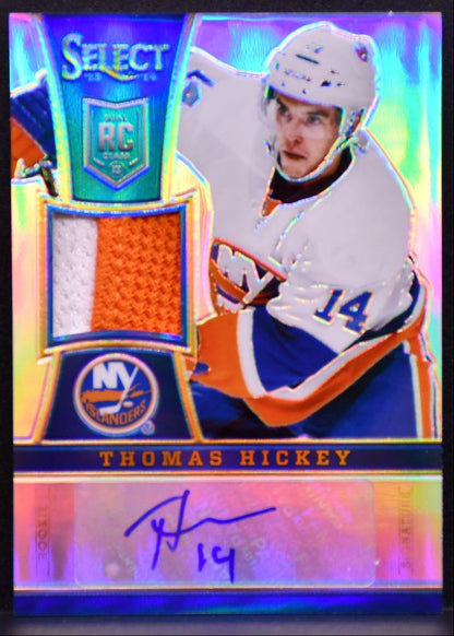 2013-14 Panini Select Rookie Prizms PrimeAuto Hickey RC Auto 20/25 Patch 9205