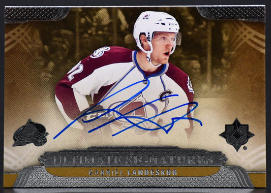 2013-14 UD Ultimate Collection Signatures Veterans Gabriel Landeskog US-GL Auto