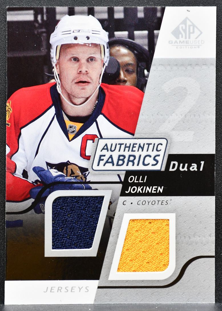 2008-09 SP Game Used Authentic Fabrics Dual Olli Jokinen Jersey 5215