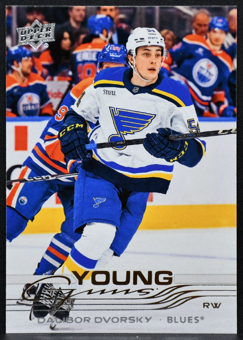 2025-26 Upper Deck Series 1 Young Guns Dalibor Dvorsky 226 St. Louis Blues RC 6705