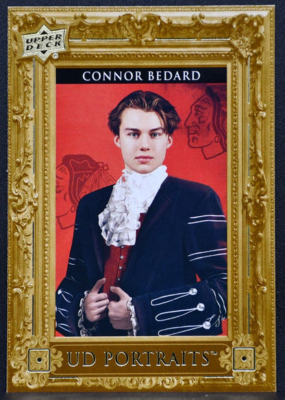 2023-24 Upper Deck Series 2 UD Portraits Connor Bedard P60 Chicago Blackhawks RC 4770