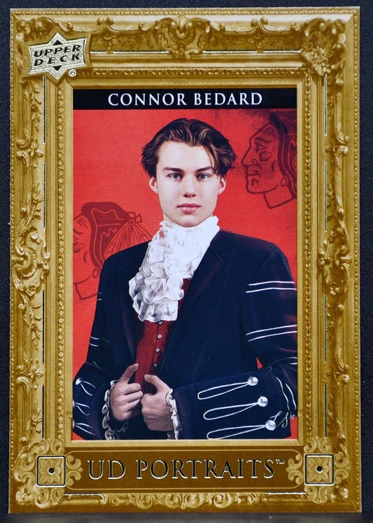 2023-24 Upper Deck Series 2 UD Portraits Connor Bedard P60 Chicago Blackhawks RC 4770