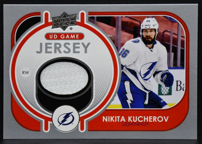 2021-22 UD UD Game Jersey Nikita Kucherov GJ-NK Tampa Bay Lightning Jersey 6811
