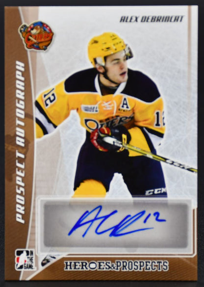 2016-17 Leaf In The Game Heroes and Prospects Signatures DeBrincat Otters Auto