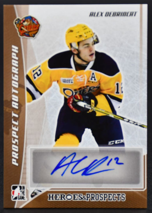 2016-17 Leaf In The Game Heroes and Prospects Signatures DeBrincat Otters Auto