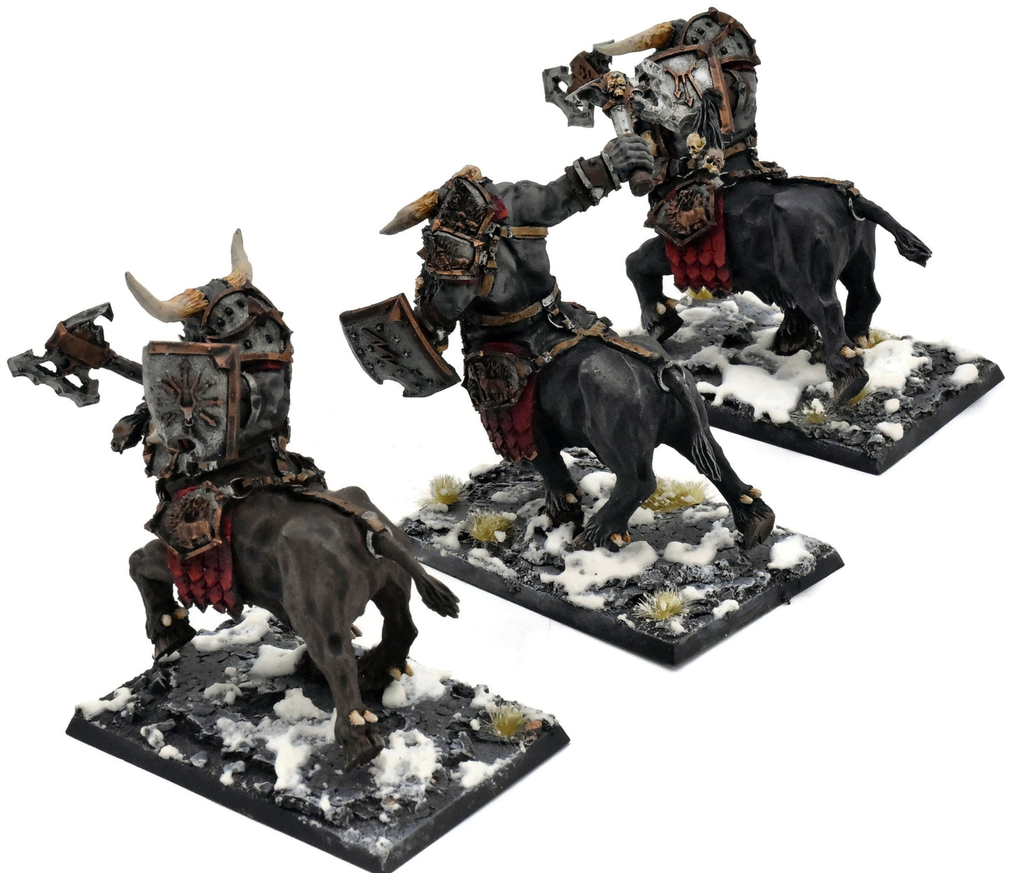 CHAOS DWARFS 3 Bull Centaur Renders #1 FORGE WORLD WELL PAINTED Fantasy