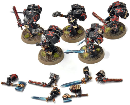 BLOOD ANGELS 5 Death Company With Jump Pack #19 PRO PAINTED Warhammer 40K