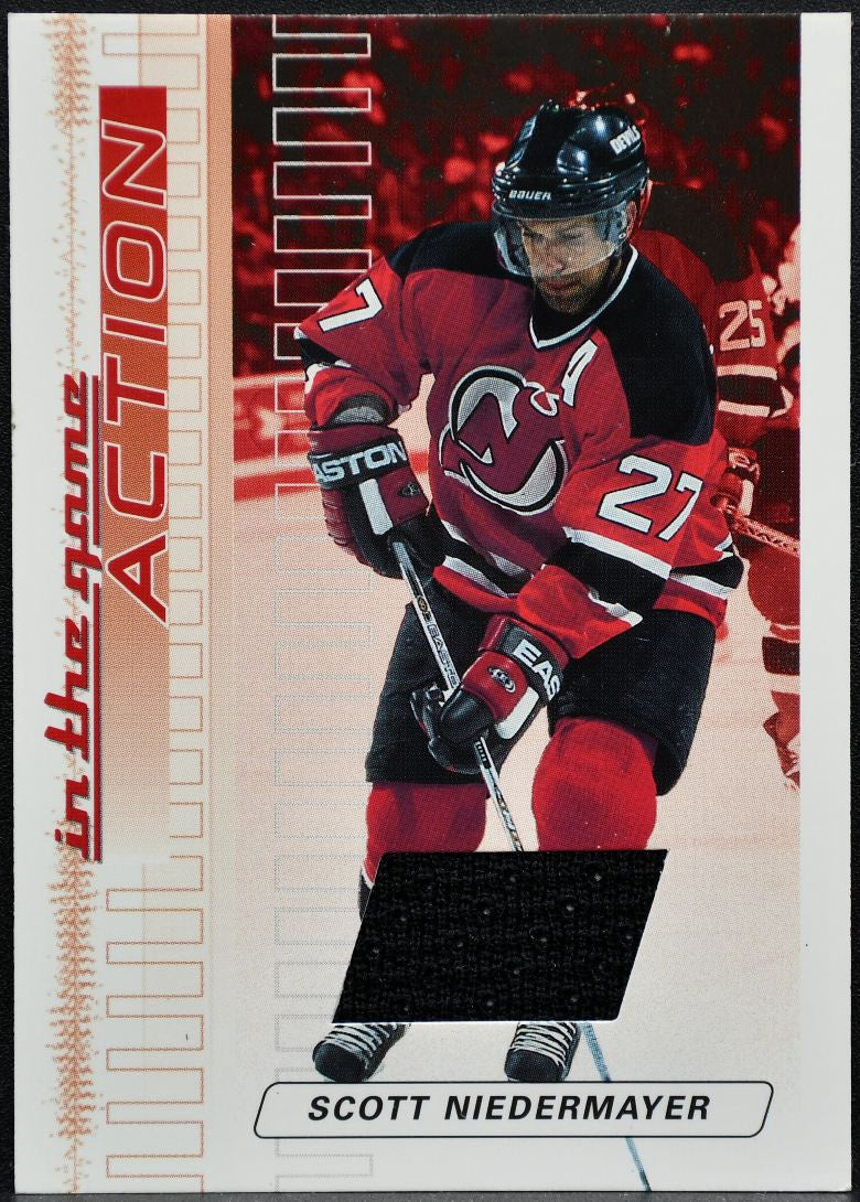 2003-04 In The Game Action Jerseys Ruby Niedermayer Jersey 9844