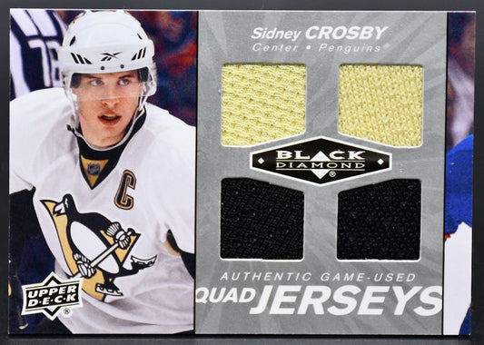 Maillot authentique porté en match par Crosby QJ-SC lors de la saison 2010-11 UD Black Diamond
