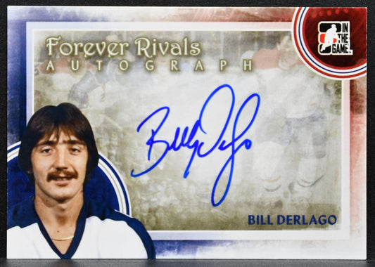 2011-12 In The Game Forever Rivals Autographs Bill Derlago Maple Leafs Auto 6906