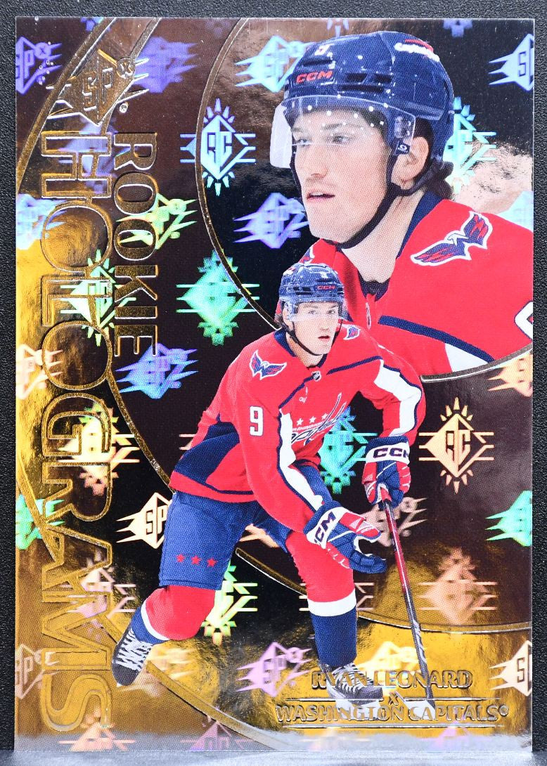 2025-26 SPx Rookie Holograms Ryan Leonard 156 Washington Capitals 0955