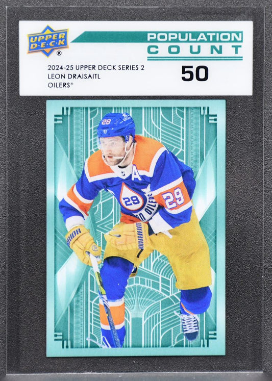 2024-25 UD Series 2 Population Count 50 Leon Draisaitl PC-45 Edmonton Oilers 6446