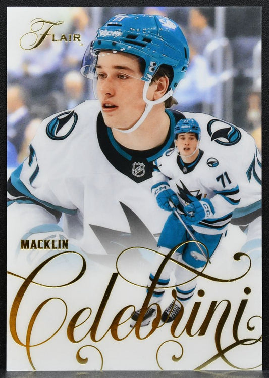 2025-26 Flair Macklin Celebrini 106 San Jose Sharks 4421
