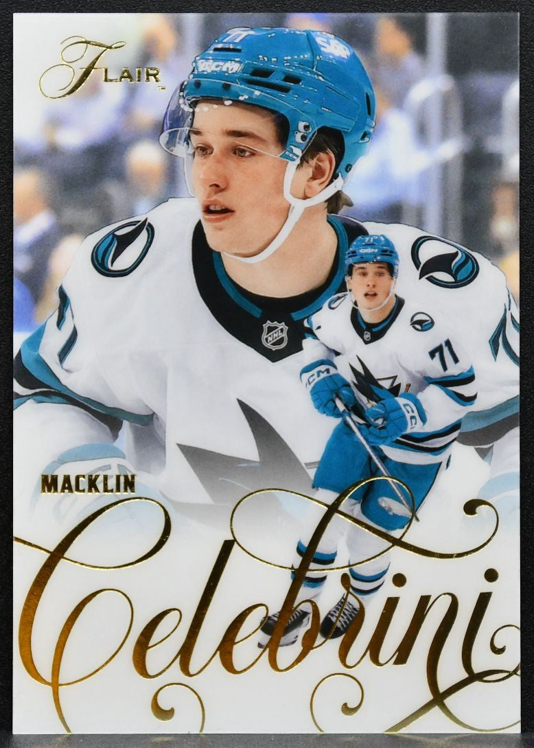 2025-26 Flair Macklin Celebrini 106 San Jose Sharks 4421