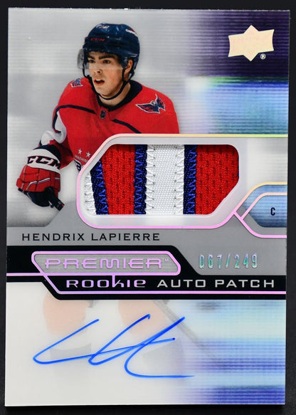 2021-22 UD Premier Rookie Auto Patch Lapierre AR-HL RC Auto 067/249 Patch