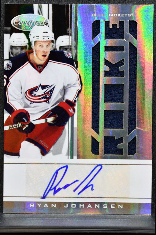 2011-12 Certified Rookie Auto Johansen Blue Jackets RC Auto /499 Jersey 1523