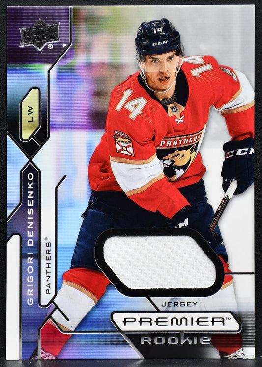 2021-22 UD Premier RC Jersey Grigori Denisenko 126 Florida Panthers RC Jersey 3354